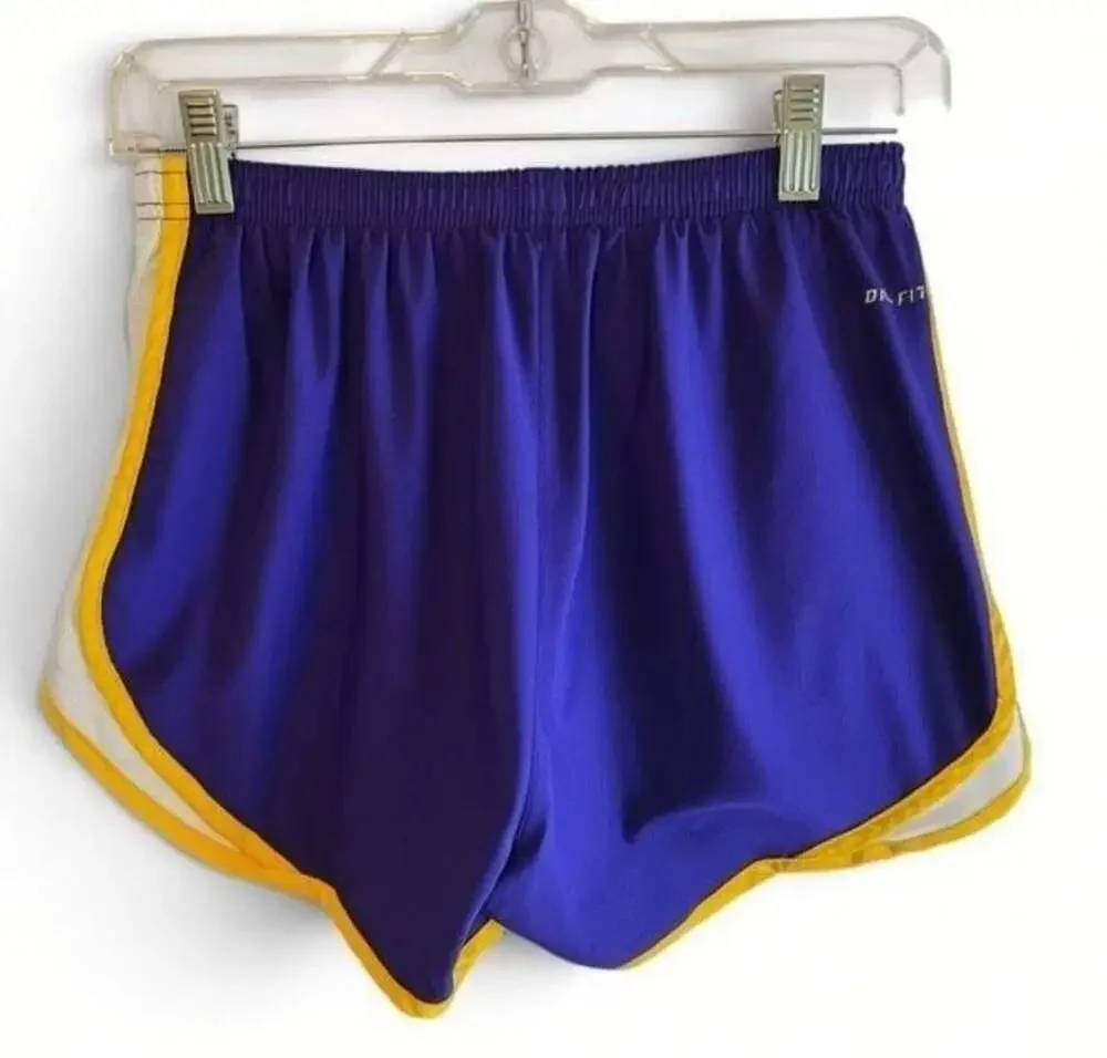 Nike Women's LSU Tigers Dri-Fit Tempo Performance Athletic Shorts